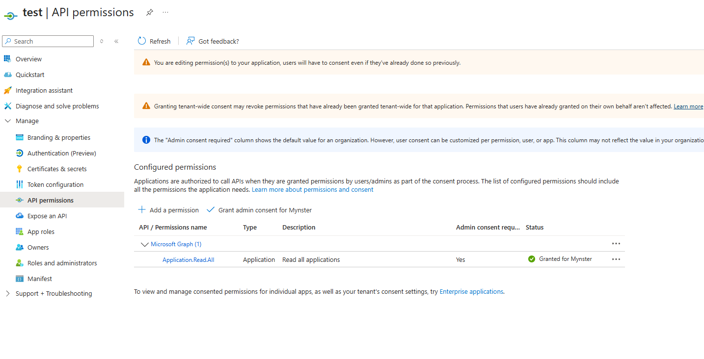 Setup App registration 4
