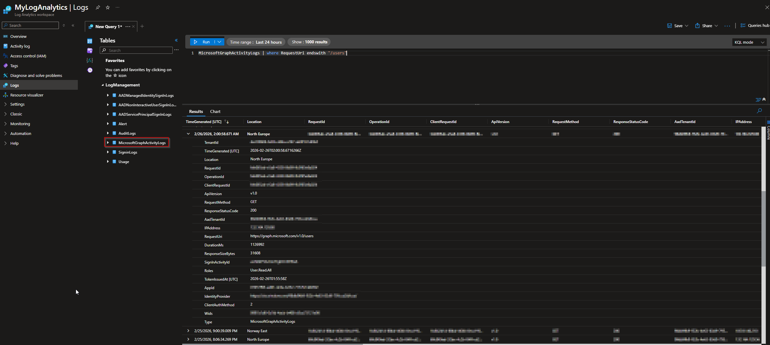 Setup Entra diagnostic 5